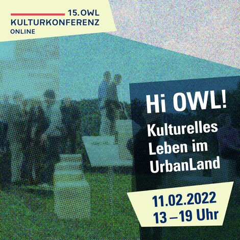 Am 11.02. findet online die 15. OWL Kulturkonferenz statt. Auf der 15. OWL Kulturkonferenz soll diskutiert werden, wie das kulturelle Leben im UrbanLand aussehen kann und soll.